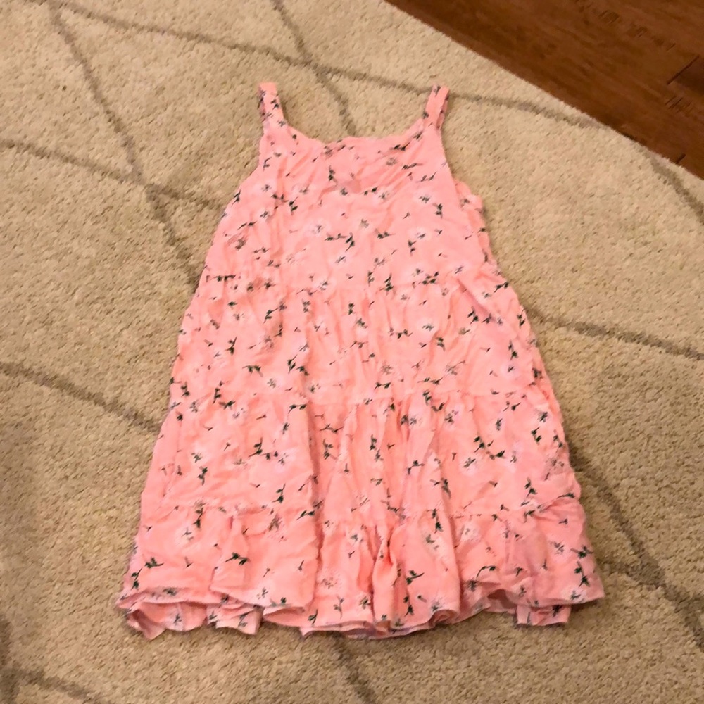 Pink floral, small dress